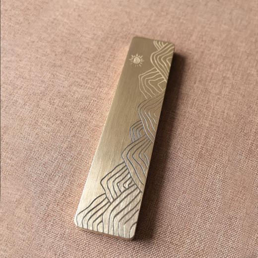 米芾书马到功成黄铜镇纸 商品图1