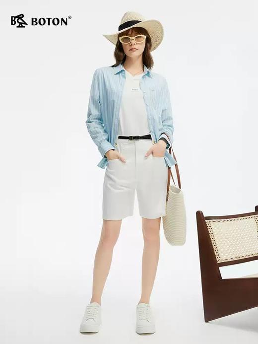 [凉感抗菌]波顿夏季女士设计感休闲圆领短袖t恤LT330225 商品图1