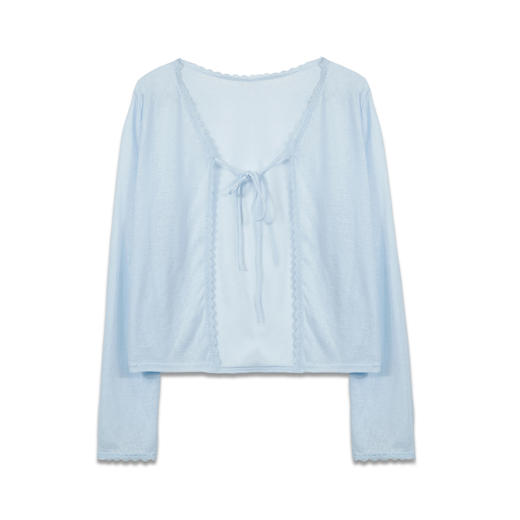 慵懒绑带花边开衫-纪念日百货门店同款169264992 商品图0