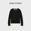 ROMI STUDIO100%水溶羊毛轻薄柔软假两件针织上衣 RWCASU6753 商品缩略图2