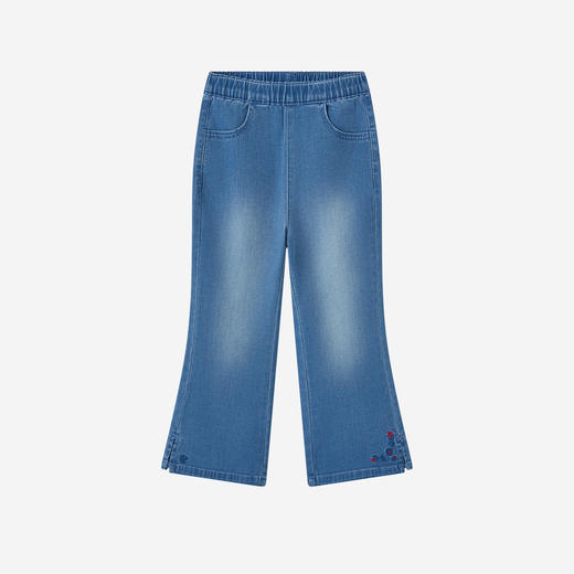 【商场同款】英氏儿童裤子女童春夏微喇牛仔裤百搭时尚新款休闲裤 商品图4