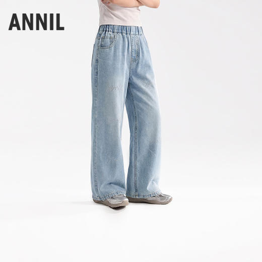 女童牛仔单裤夏季新款安奈儿童装EG626751 商品图0