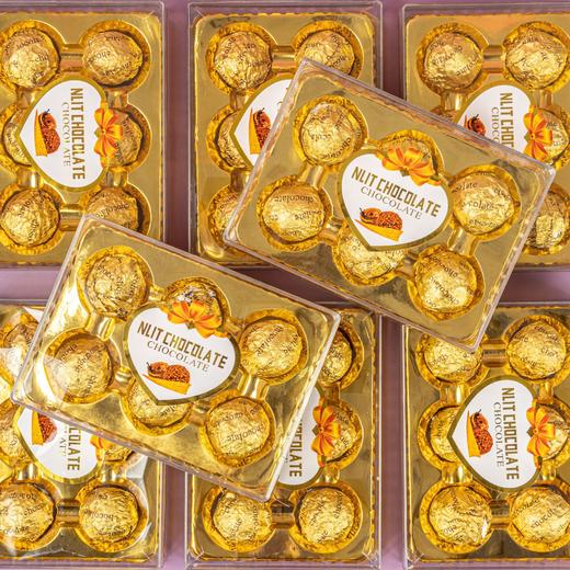 【粉丝专属❗️金沙球巧克力礼盒】香醇浓郁，乐享美味，香醇可口，满足您的味蕾！招财进宝节日贡品发财金沙球夹心巧克力拜财神礼中秋节情人节礼物L-d 商品图1