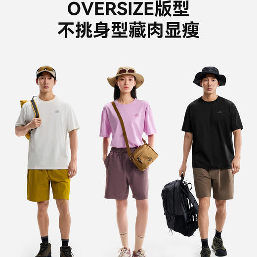 伯希和户外短袖T恤女新款抑菌防晒凉感上衣徒步登山健身休闲衣男 商品图4