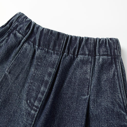 ROMI STUDIO“复古休闲”新疆棉水洗松紧腰直筒牛仔长裤RW24AX80729 商品图1