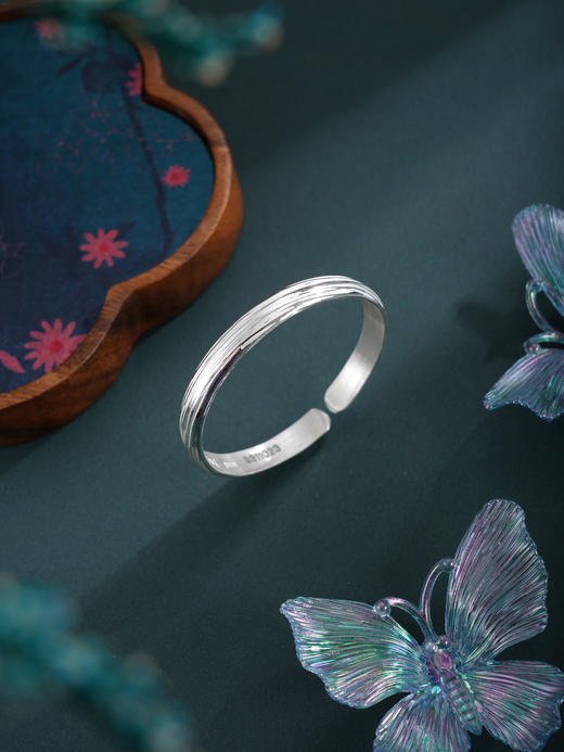 子佩集S999手工银【月汐织情】手镯【55031102】原创设计 商品图4