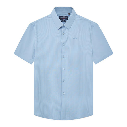 【易打理】德鲨鲨鱼短袖细条纹衬衫男2026夏新款休闲衬衣 商品图4