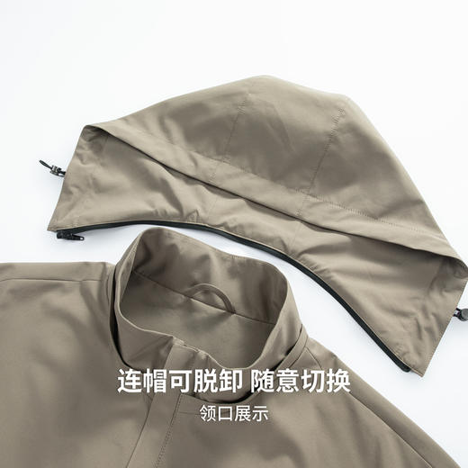 【可脱卸帽】圣得西简约夹克2026新款春季商务休闲拉链男款外套 商品图6