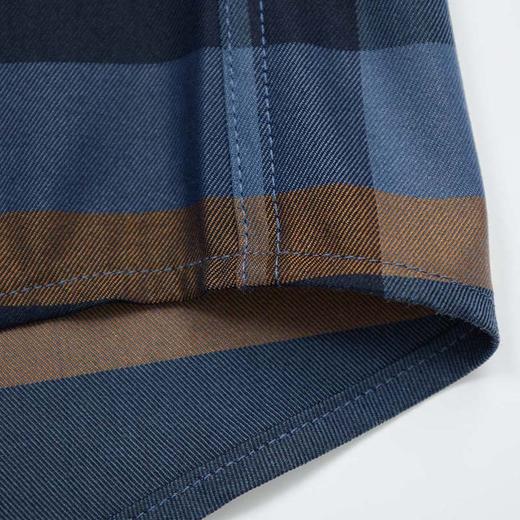 【莱赛尔】德鲨长袖衬衫男2026春季新款条纹撞色休闲衬衣 商品图6