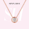 ShiningHouse[培育] 18k金钻石项链 圆钻形人工真钻人造钻石K金项链可调节简约钻石项链泡泡钻石项链悦己送礼臻选【此商品不支持7天无理由退货退款】预计3日发货 商品缩略图0