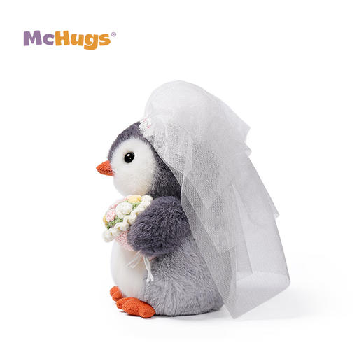 McHugs新郎新娘企鹅冰冰毛绒玩偶玩具摆件娃娃公仔生日礼物情人节新品 商品图3