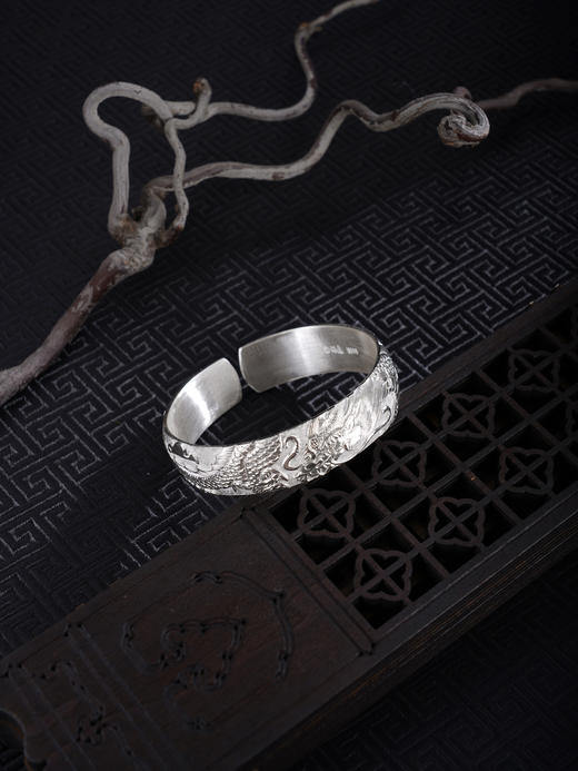 子佩集S999手工银【龙腾四海】手镯【ZYG014】原创设计2602 商品图3