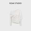 ROMI STUDIO100高支绵羊毛松弛感落肩套头毛织长袖RWDSS61743 商品缩略图1
