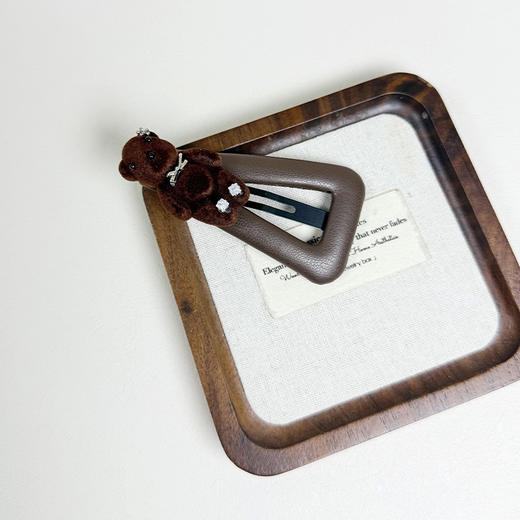 棕色立体躺倒熊发夹-纪念日百货门店同款169152510 商品图4