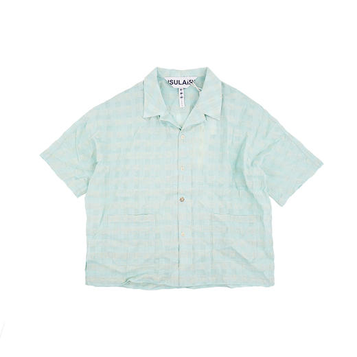 INSULAiRE 岛民 Shirt 棉麻混纺格子短袖衬衫 商品图4