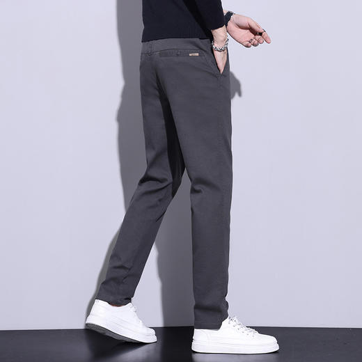 【精工细琢❗️质感有型】秋冬款休闲裤男士修身通勤小脚西裤秋季新款百搭长裤子男加绒。jd 商品图1