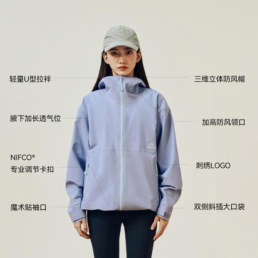 【山系】伯希和户外三防冲锋衣新款Teflon科技防风耐磨登山服外套 商品图4