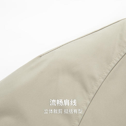 圣得西螺纹棒球领夹克2026春新款扛皱易打理工装外套 商品图7