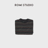 ROMI STUDIO“冬日松弛”100羊毛条纹针织挺括套头毛衣RWCWSU7412 商品缩略图1