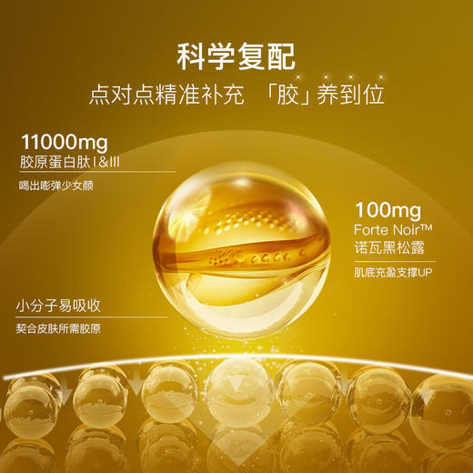 保税直发 BIOCYTE 碧维斯 黑金松露胶原蛋白肽饮 25mL/支 10支/盒 1盒装/2盒装/3盒装/6盒装 商品图5