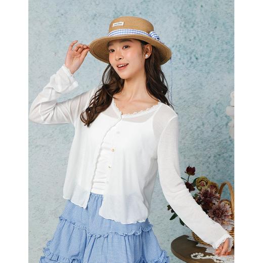 蕾丝拼接花边软糯开衫-纪念日百货门店同款169264976 商品图4