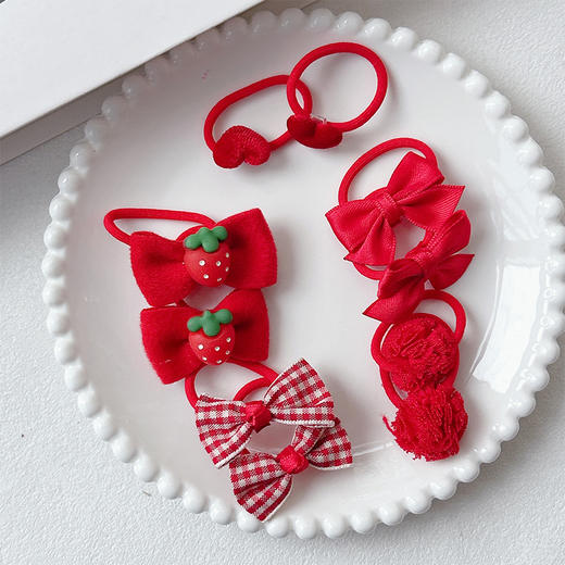 红色卡板皮筋组合皮筋-纪念日百货门店同款169248811 商品图0