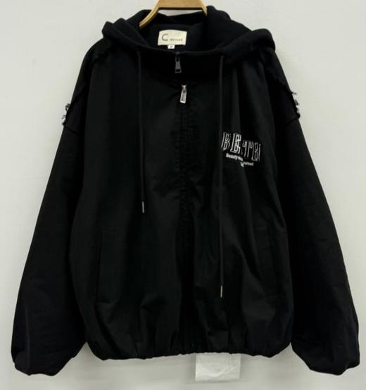 NC连帽松紧下摆夹棉外套51027（黑）冬季 254030150321 商品图0