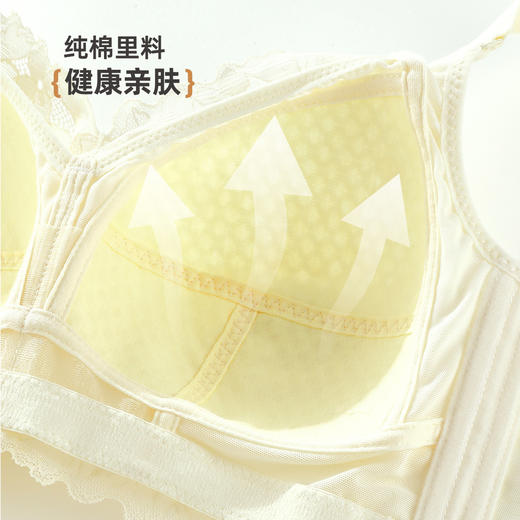 雅黛俪大胸显小显瘦女士内衣轻薄透气蕾丝春夏新款胸罩内衣 商品图4