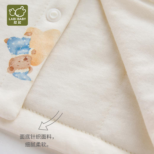 拉比童衣J6-1星月全开马夹蓝LZAB102303 商品图1