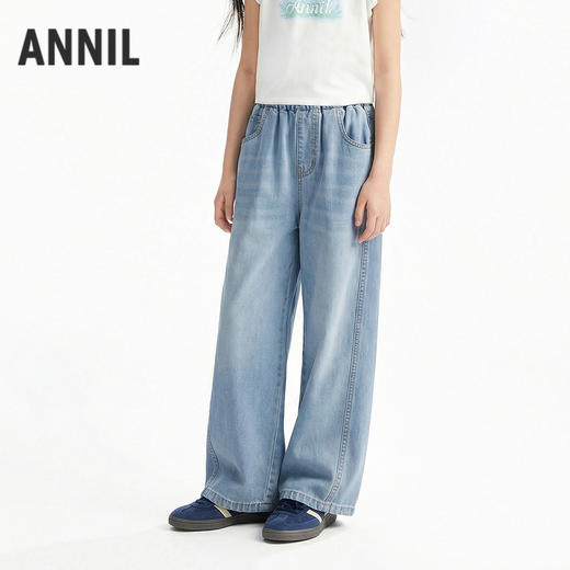 男女童牛仔单裤夏季新款安奈儿童装EM626752 商品图1