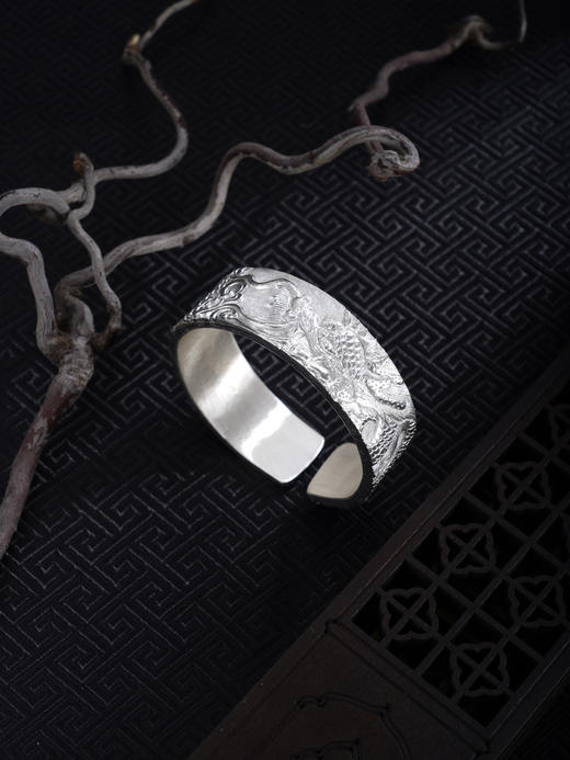 子佩集S999手工银【云龙献瑞】手镯【ZYG025】原创设计2602 商品图3