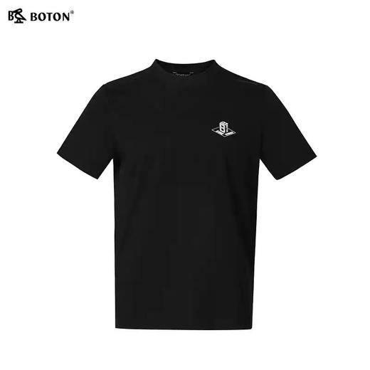 [凉感抗菌]波顿夏季男士休闲天丝棉圆领冰丝短袖t恤MT031225 商品图5