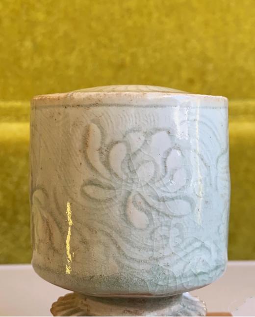 影青刻划水波莲池纹筒式香插，顺丰包邮 商品图6