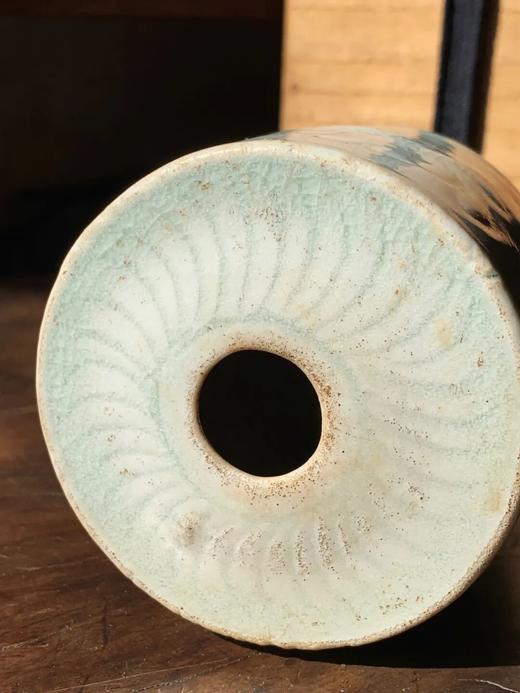 影青刻划水波莲池纹筒式香插，顺丰包邮 商品图7