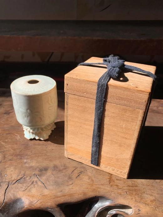 影青刻划水波莲池纹筒式香插，顺丰包邮 商品图4