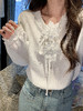 张心子【叠穿美学】复古撞色针织马甲背心女春季新款无袖坎肩上衣 U2602049 商品缩略图3