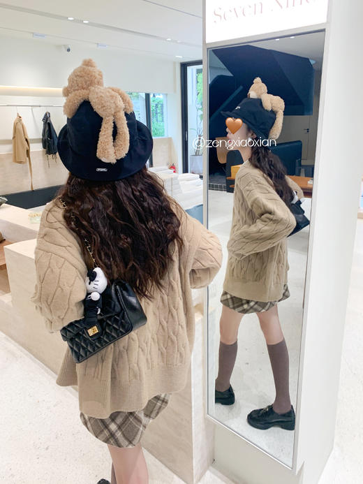 <曾小咸推荐>2.12现货秒杀 ！微信超特价！2色麻花毛衣开衫 日常189.99 立减100 秒杀89.99！！ 商品图14