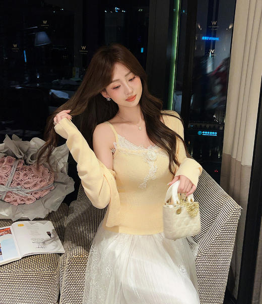 张心子【月光遐想】不规则超好看的网纱半身裙女中长款春装仙女裙 U2602072 商品图7