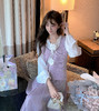 张心子【叠穿美学】复古撞色针织马甲背心女春季新款无袖坎肩上衣 U2602049 商品缩略图4