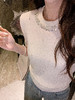 张心子【心动赴约】圆领软糯亲肤钉珠针织衫上衣 U2602041 商品缩略图10
