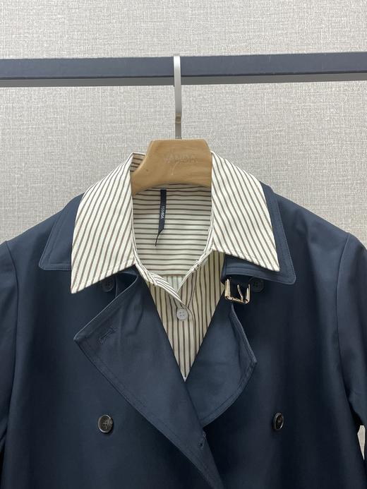 翻领蓝色风衣 商品图1