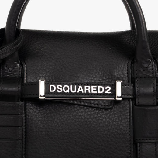 DSQUARED2 中性字母徽标麂皮提挎包 混色 HBW0072 12905394 2124 商品图3