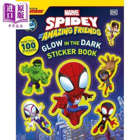 预售 【中商原版】漫威蜘蛛侠和他的神奇朋友 Marvel Spidey and His Amazing Friends Glow in the Dark Sticker Book 英文原版 DK