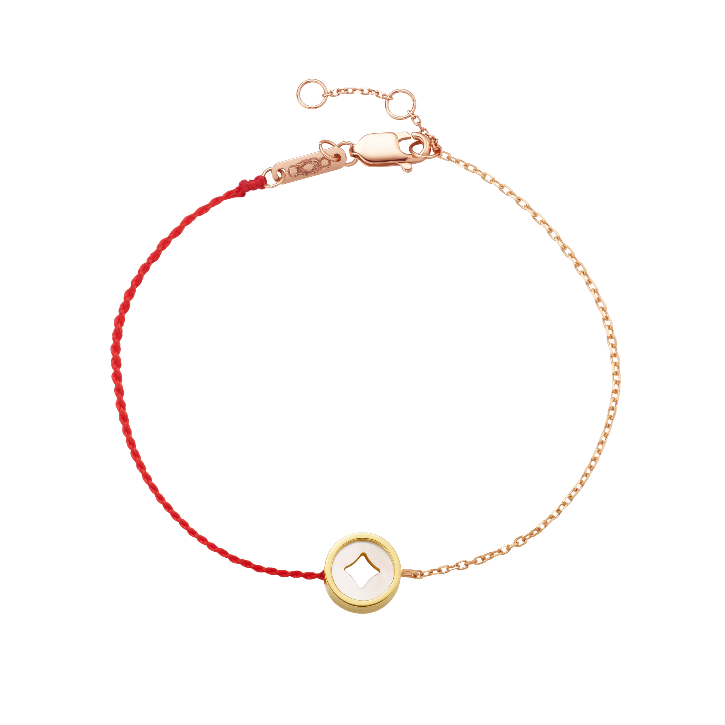 ［C+Vogues系列］18K金贝母红绳手链#小结悦