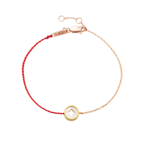 ［C+Vogues系列］18K金贝母红绳手链#小结悦