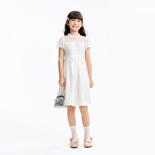 女童短袖连衣裙夏季新款安奈儿童装EG623545 商品图5