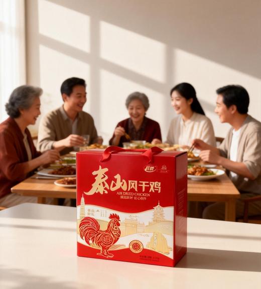 泰山特产泰山风干鸡礼盒两袋1.0kg/盒 商品图0