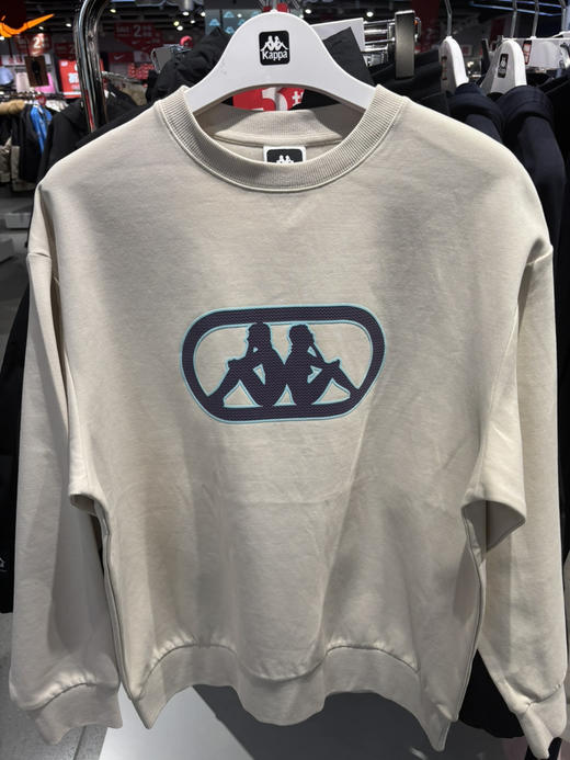 MJ｜Kappa卡帕背靠背运动卫衣女春季情侣美式休闲针织套头衫上衣男款 商品图1