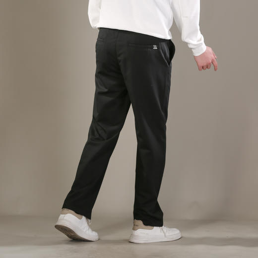 DRONKOO 2026 半松紧腰左口袋压线织唛斜纹小直筒中厚休闲长裤 商品图3