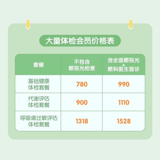 上海大童体检 （适用于4-14岁儿童，全面评估筛查孩子的身心健康状况）（仅限上海浦东诊所使用） 商品图1